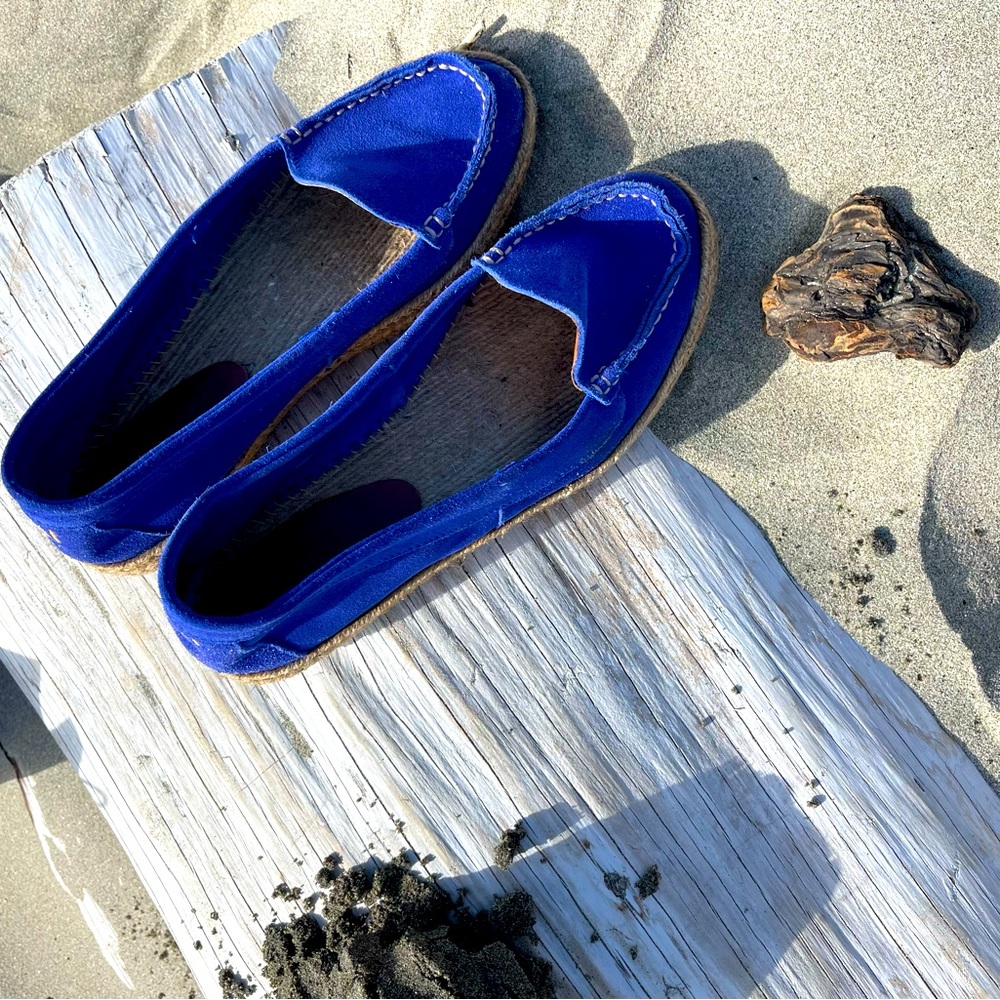 Indigo Blue Flat Shoes